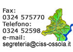 Fax 0324575770 - Tel 032452598 - email: segreteria@ciss-ossola.it